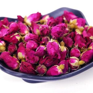 TooGet Fragrant Natural Red Rose Buds Rose Petals Organic Dried Flowers Wholesale, Culinary Food Grade - 4 OZ