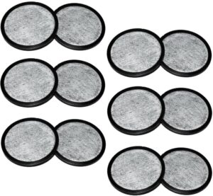 sumex 12-pack of mr. coffee compatible water filter discs - universal fit - replacement charcoal water filter discs for coffee brewers