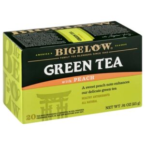 Bigelow Green Tea w/ Peach Tea Bags, 20 ct