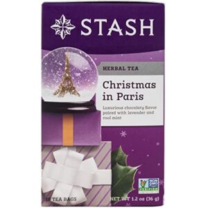 stash tea christmas in paris -herbal tea, 18 ct