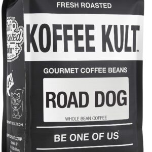 Koffee Kult Road Dog Dark Roast Coffee Beans (whole bean,32oz)