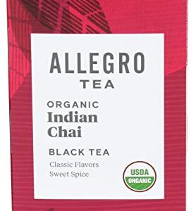 Allegro Tea, Organic Indian Chai Tea Bags, 20 ct