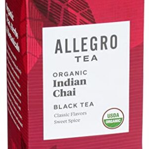 Allegro Tea, Organic Indian Chai Tea Bags, 20 ct