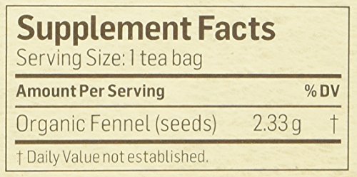 Fennel Seed Tea Organic Alvita Tea 24 Bag