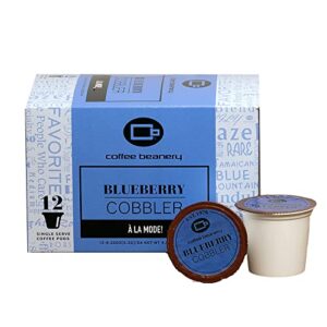 blueberry cobbler coffee pods by coffee beanery | 12ct flavored coffee pods medium roast coffee pods| 100% specialty arabica coffee| gourmet coffee pods