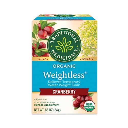 Traditional Medicinals Weightless Cranberry Women's Tea Organic, 16 CT 3 pack