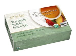 davidson's organics, guayusa energy, 100-count unwrapped tea bags