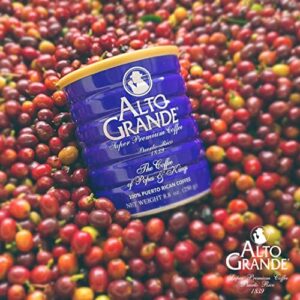 Alto Grande Super Premium Coffee Ground, Single Origin, Puerto Rico, 8.8 Ounce Canister