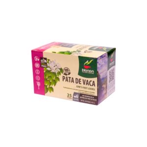 hanan peruvian secrets cow's foot (pata de vaca) tea | 100% all-natural bauhinia forficata from peru traditionally used to promote overall health and well-being | 25 tea bags