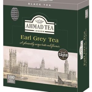 Ahmad Tea Earl Grey foil teabags, 100 Count