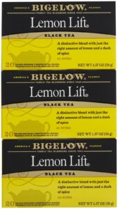 bigelow lemon lift tea bags - 20 count (pack of 3)