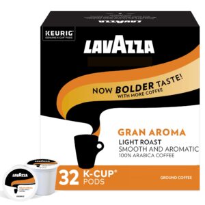 lavazza gran aroma single-serve coffee k-cups for keurig brewer, 32 count
