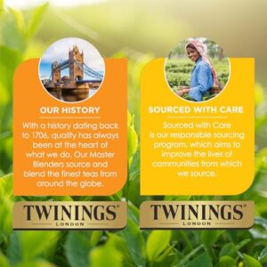 Twinings Soothe Tea - Orange & Star Anise Flavoured Turmeric Tea, Digestive Tea, Naturally Caffeine-Free Herbal Tea Bags Individually Wrapped, 18 Count.