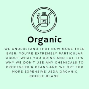 Mama Joe Organic Half Caff Coffee [Ground] - Low Acid, Low Caffeine Coffee for Pregnancy - Naturally Decaffeinated Using Mountain Water