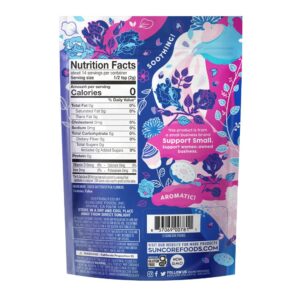 Suncore Foods Dried Butterfly Pea Flowers Bloom, Caffeine-Free Tea, Gluten-Free, Non-GMO, 1oz (1 Pack)