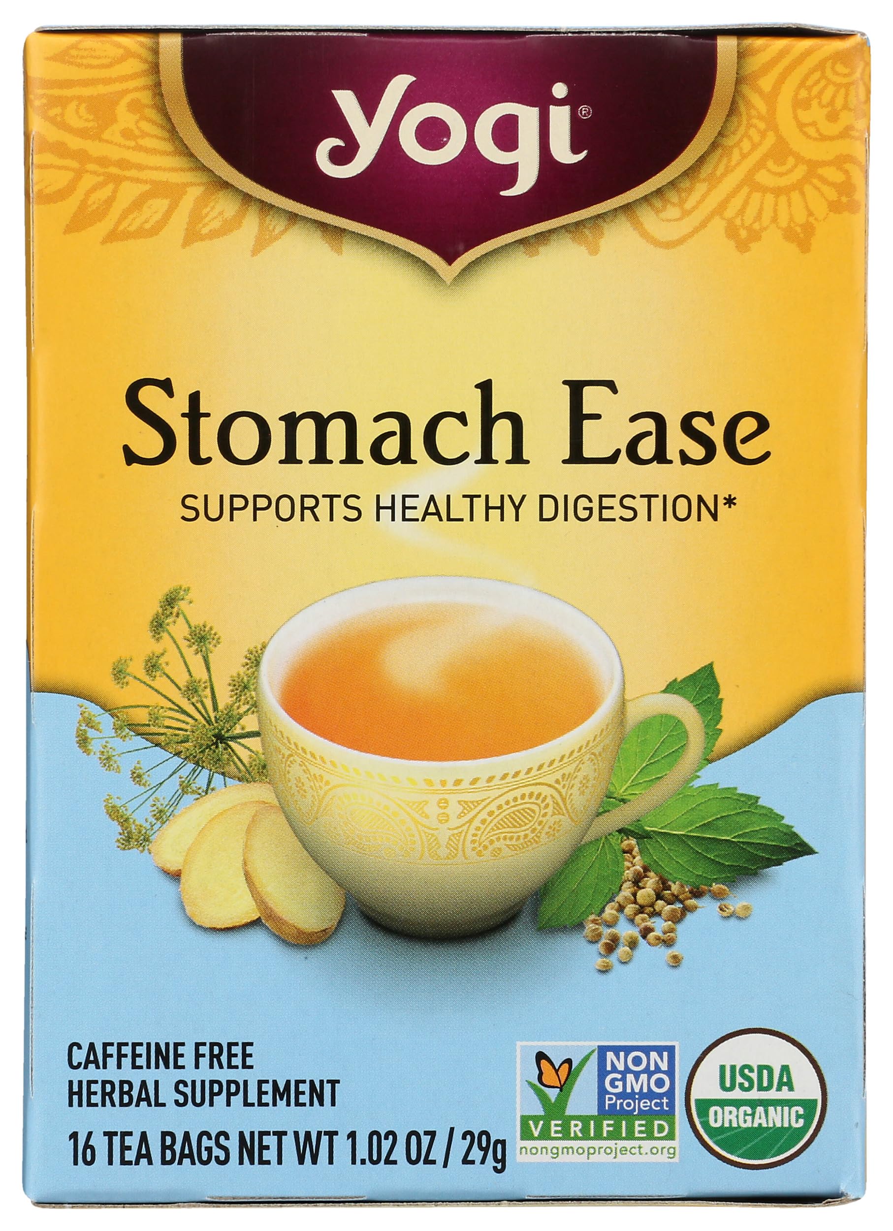 Yogi Tea, Stomach Ease, 16 Count