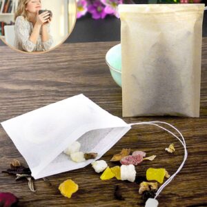 200PCS Tea Filter Bags, Tea Bags for Loose Leaf Tea Safe & Natural Material, Disposable Tea Infuser for Loose Leaf Tea, Coffee, Spice, Herbs