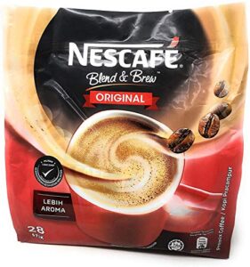 nescafé 3 in 1 instant coffee sticks original - best asian coffee imported from nestle malaysia (28 sticks)