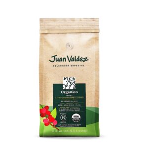 juan valdez gourmet balanced colombian coffee, organic whole bean, 17.6 oz