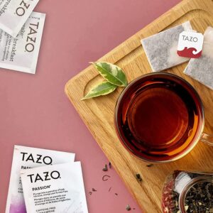 Eva's Gift Universe, Tazo Tea Bags Sampler Variety in Bamboo Tea Bag Organizer (80 Count) 16 Different Flavors Gifts for Parents Mom Dad Tea Lovers Couples