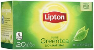 lipton tea bags, green tea, can help support a healthy heart, 20 green tea bags