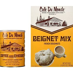 Cafe Du Monde Coffee And Beignet Mix Set – One Can Of Cafe Du Monde Coffee And Chicory And One Box of Beignet Mix