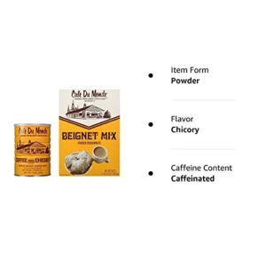 Cafe Du Monde Coffee And Beignet Mix Set – One Can Of Cafe Du Monde Coffee And Chicory And One Box of Beignet Mix