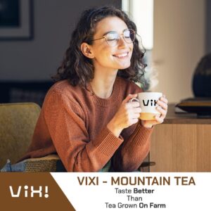 VIXI Black Tea Loose Leaf, Vietnam's Mountain Tea, Taste Better Than Tea Grown on Farm, 100% Natural from Ancient Tea Tree for Hot and Cold Brew (Vietnamese Tea, 8.00 Oz)