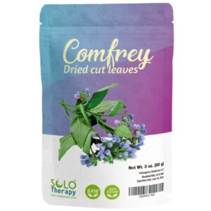 Comfrey Dried Cut Leaves , 3 oz , Symphytum Officinale , Comfrey Leaf Tea 3 oz , Resealable Bag , Product from Bulgaria, Packaged in The USA (3 oz (Pack of 1))