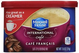 maxwell house international cafe francais café, 7.6 oz tub (pack of 8)