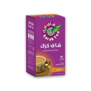 KARAK TEA Premix Powder SACHETS 200 G (Saffron) each packet 10 sachets