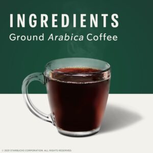 Starbucks Ground Coffee, Dark Roast Coffee, Espresso Roast, 100% Arabica, 1 Bag (12 Oz)