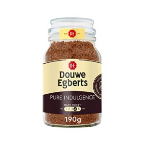 douwe egberts pure indulgence instant coffee in jar, dark roast, 6.7-ounce, 190 gram