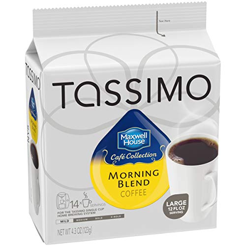 Maxwell House Morning Blend Tassimo Ground Coffee Brewing Pods (70 Count, 5 Packs of 14)