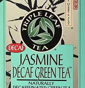 Triple Leaf Tea Jasmine Green Tea, Decaffeinated, 20 Count