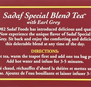 Sadaf Earl Grey Tea Bags | Special Blend Earl Grey Ceylon Black Tea | Product harvested in Sri Lanka | 50 bags (pack of 1)