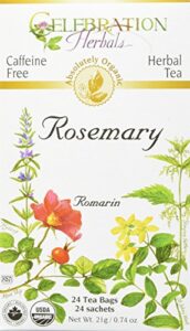 celebration herbals rosemary leaf tea organic 24 bag, 0.74 ounce