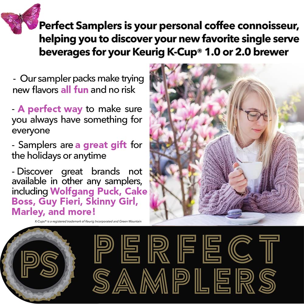 Flavored Coffee Pods Variety Pack - Single Serve Cups for All Keurig K Cups Coffee Makers - Premium Selection, 50 Count