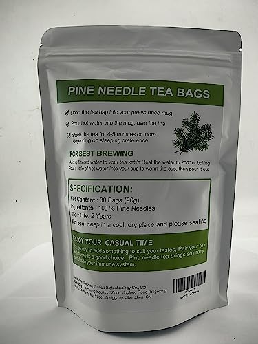 Organic Pine Needle Tea Bags, Natural Herbal Caffeine Free Teabag, Premium Pine Needles 30 Tea Bag - Strengthens Immunity