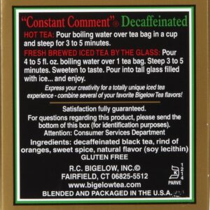 Bigelow Tea - Black Tea Constant Comment Decaffeinated - 20 Tea Bags