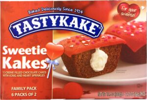 tastykake buttercream filled iced cupcakes, (2 family pack boxes)