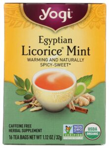 yogi tea, egyptian licorice mint, 16 count
