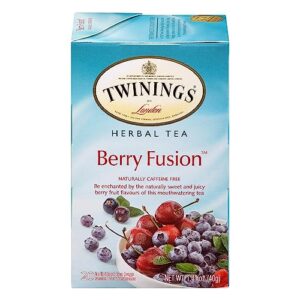 twinings berry fusion herbal tea, 20 bags single box