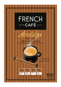 namyang french cafe arabica gold label instant coffee mix (100 sticks)