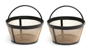 4-cup basket style permanent coffee filters for mr. coffee 4 cup coffeemakers, set of 2 (2.9in)
