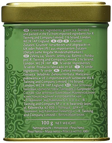 Twinings of London Loose Gunpowder Green Tea, 3.53 Ounce Tin