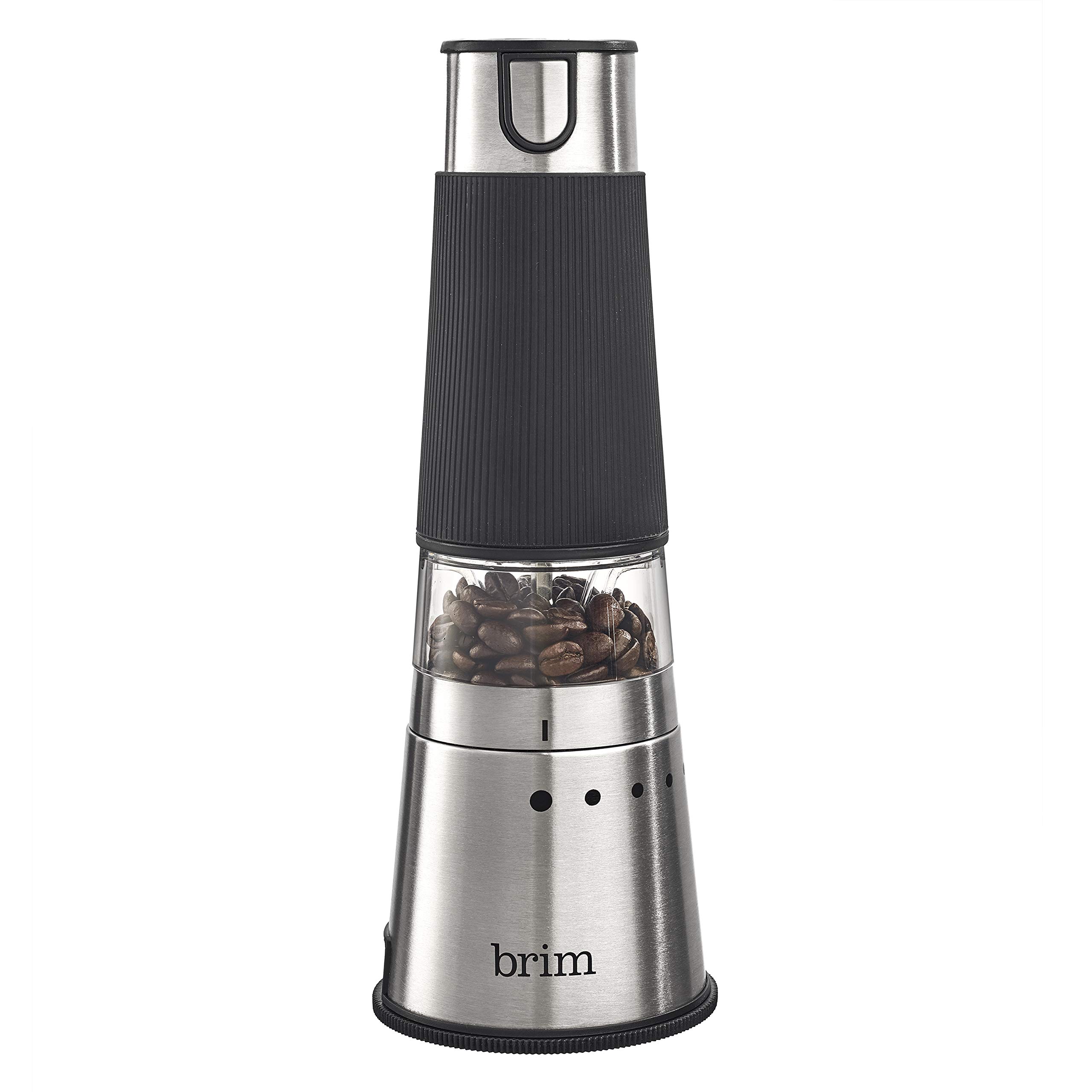 Brim 50013 Handheld Burr Coffee Grinder, One Size, Silver