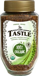 cafe tastlé 100% organic instant coffee, 7.14 ounce