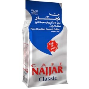 Café Najjar, Turkish Coffee, 100% Arabica Coffee Beans, Ground Coffee, Dark Roast, Lebanese Coffee, Arabic Coffee, Coffee Beverages, Works with Turkish Coffee Machine. (1, 1 Pound)