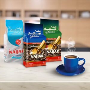 Café Najjar, Turkish Coffee, 100% Arabica Coffee Beans, Ground Coffee, Dark Roast, Lebanese Coffee, Arabic Coffee, Coffee Beverages, Works with Turkish Coffee Machine. (1, 1 Pound)